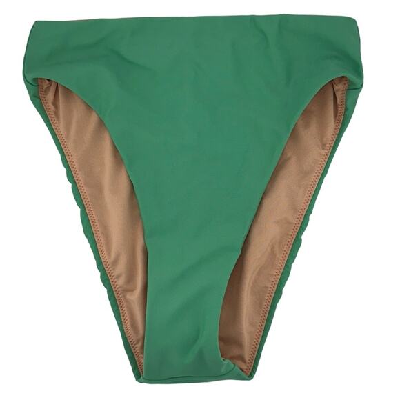 J. Crew High Rise Bikini Bottom Classic Green Size XXS NWT - Picture 1 of 3